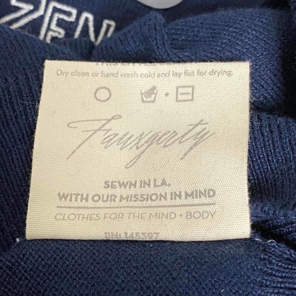 Fauxgerty Zen Mode Sweater Womens OS Blue‎ Go-To Pullover Sustainable Navy Blue - Picture 7 of 11